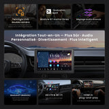 ATOTO X10G209E Autoradio Double Din 9 Pulgadas X10 – Entrada Cámara Delante y Detrás 1080P, Pantalla Táctil QLED, 8GB+128GB, CarPlay Inalámbrico, Android Auto, 4G LTE, Wi-Fi, Bluetooth, DSP, AMP, Subwoofer, GPS