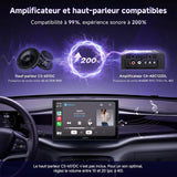 ATOTO CA-AEC122DL Amplificateur Auto Compact 4x60W RMS, 4 Canaux, Classe D TI TPA3221, Câble d’Alimentation 2m, EQ Personnalisable, Compatible avec Autoradios ATOTO