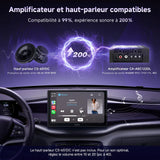 ATOTO CA-AEC122DL Amplificateur Auto Compact 4x60W RMS, 4 Canaux, Classe D TI TPA3221, Câble d’Alimentation 2m, EQ Personnalisable, Compatible avec Autoradios ATOTO