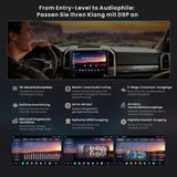 ATOTO X10G209E 9 Zoll Double Din Autoradio – Front- & Rückfahrkamera-Eingang 1080P, QLED Touchscreen, 8GB+128GB Android Autoradio, Wireless CarPlay & Android Auto, 4G LTE, Wi-Fi, Bluetooth, USB, DSP, AMP, Subwoofer, GPS