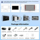 ATOTOZONE 9-Inch Android Double-DIN Car Stereo, Wireless CarPlay&Android Auto Car Radio with GPS Tracking, WiFi/Bluetooth/USB, 24B EQ&DSP, FM/AM/RDS, HD Backup Camera with LRV, A5LG209T-S01