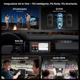 ATOTOEXCEL V10 Autoradio 2 Din Android 7" QLED, Karaoke in Auto, Registrazione Simultanea a 4 Telecamere, 4G SIM/Wi-Fi/USB Tethering, aptX HD Bluetooth, DSP Audio 7.1.2, IA Agentica
