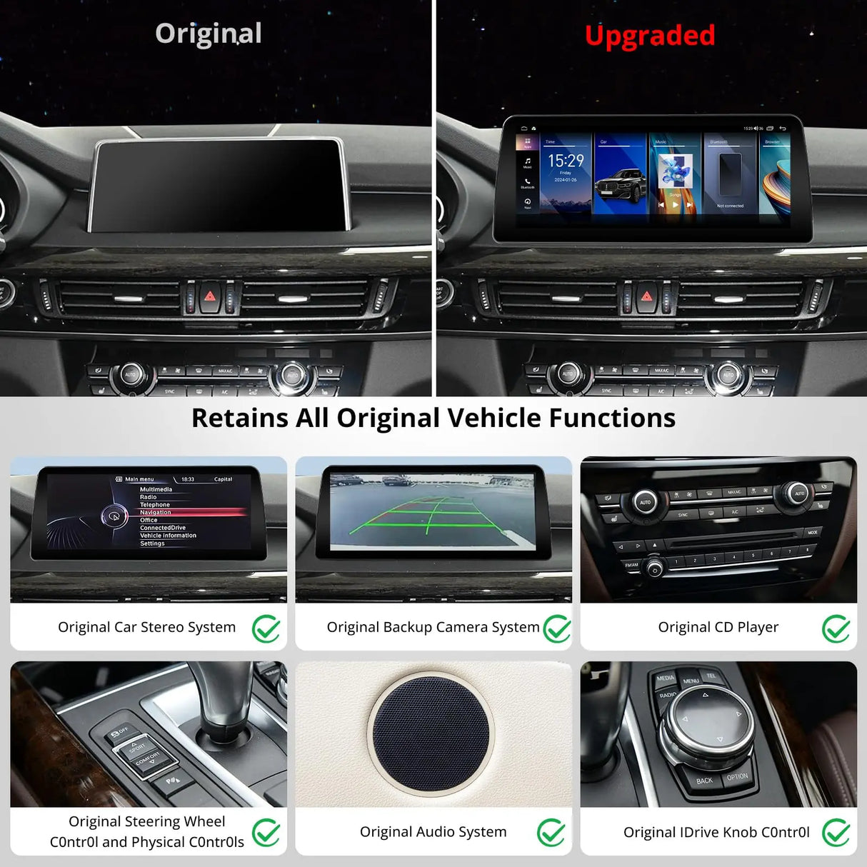 ATOTO S8BMX5512B8PN 12,3" Autoradio Bluetooth, CarPlay, Android Auto Wireless, Navigatore, DriveChat AI, 2 BT, 4G LTE – Compatibile con BMW X5 F15 NBT (2014-2017), Mantiene Funzioni Originali