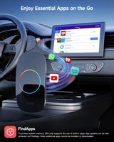 ATOTO CB4DT CarPlay AI Box, Wireless CarPlay & Android Auto, Stream Netflix/YouTube/Disney+, HDMI-Out, 4GB+32GB, AI-Powered, USB Playback, Dual Wi-Fi & BT 5.4
