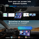 ATOTO CB6C Adattatore CarPlay Wireless Android 13, Box Intelligente Auto Plug & Play con GPS, AI DriveChat, 4G LTE, 4GB+64GB, Nero