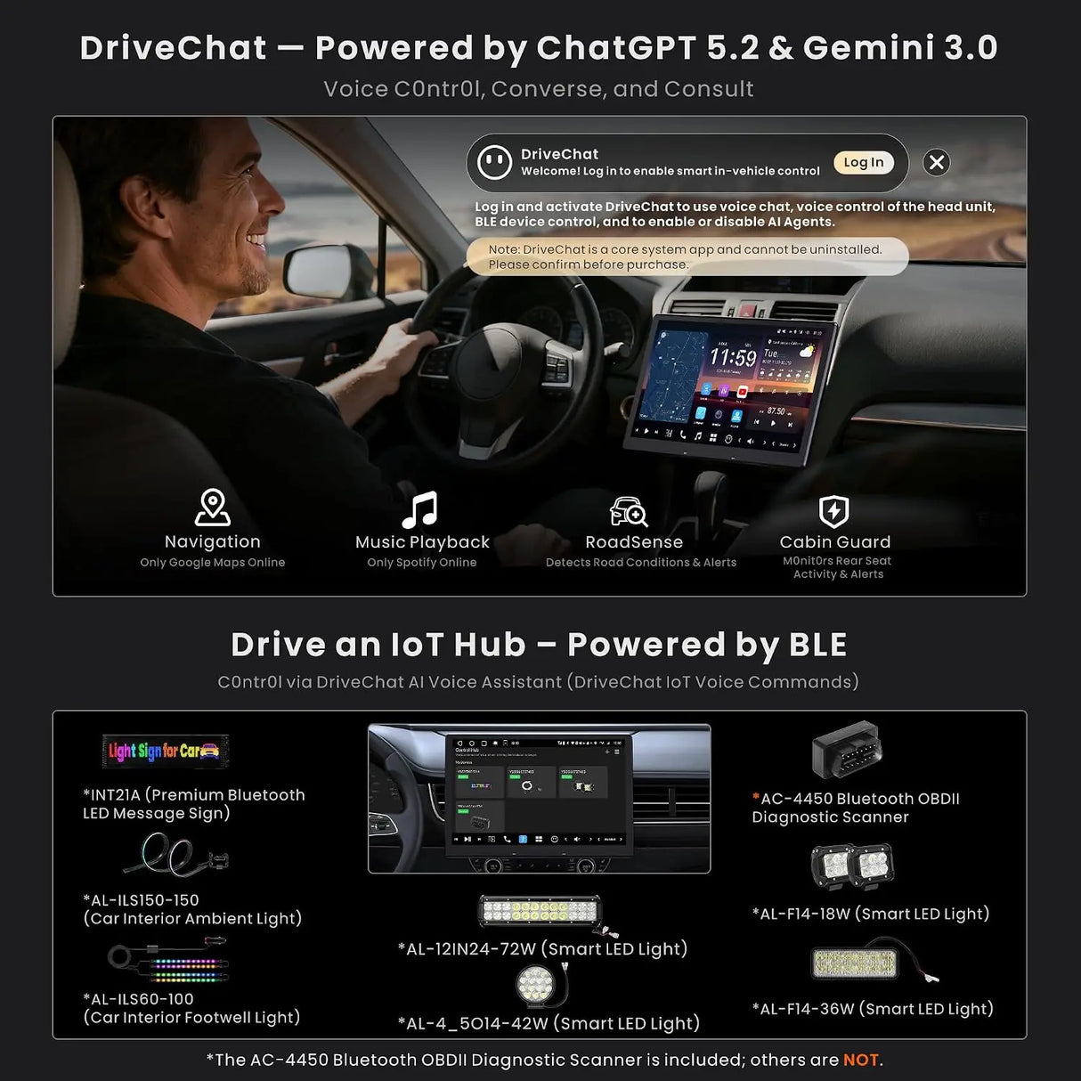 ATOTO X10G129ESM-R3S 12.95" AI ScenePilot Android Car Stereo with Second Touchscreen & Dash Cam