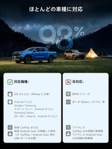 CarPlay AIボックス、Netflix/YouTube/TFカード対応 ワイヤレスCarPlayアダプター、4G LTE内蔵 ワイヤレスAndroid Autoアダプター、3GB+32GB フルAndroid搭載 AIボックスCarPlay、AIスキル搭載DriveChat、デュアルWi-Fi/Bluetooth、プラグ＆プレイ 純正有線CarPlay対応車に適合