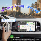 ATOTO F7 WE 7inch Double DIN Car Stereo, Wireless CarPlay & Wireless Android Auto, Touchscreen Car Radio with Bluetooth, Mirror Link, HD LRV, Quick Charge, FM/AM, GPS Navi, Voice Control, F7G2A7WE