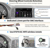 ATOTO F7WE 7inch Touchscreen Digital Media Receivers,Wireless Android Auto & CarPlay Connection,Double DIN Car Stereo, Bluetooth,HD Camera Input, Mirror Link, HD LRV, Support up to 512G SD, F7G2A7WE