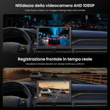 ATOTO AC-HN9FR Dashcam Anteriore AHD 1080p per Auto, 30fps, Visione Notturna Starlight, WDR, Grandangolo 136°, G-Sensore, Modo Parcheggio, Registrazione in Loop, Riproduzione Traccia GPS – Solo Serie V10