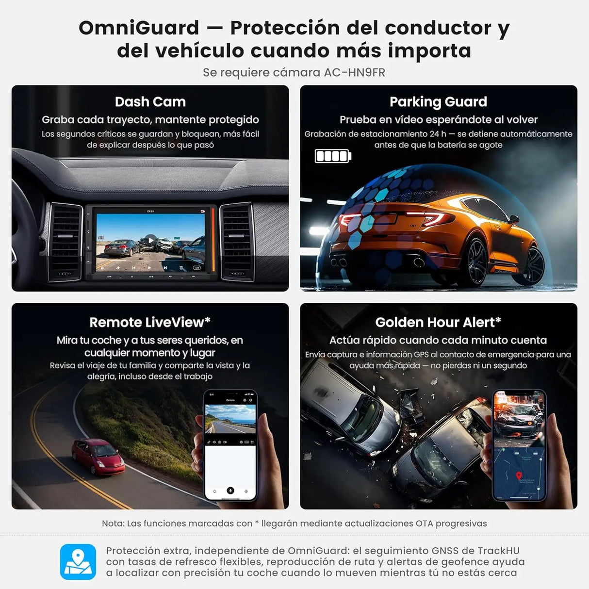 ATOTO S84G2D7PB 7" Autoradio Android 2 DIN con Pantalla Táctil, Iluminación Ambiental, Alerta de Colisión, Vigilancia de Aparcamiento, GPS Integrado, DSP Hi-Fi con Salida 4V