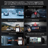 ATOTO X10DG211E 10" QLED DAB Autoradio 2 Din Android, 8+128G, Wireless CarPlay & Android Auto, 4G LTE, AI Voice Assistant, GPS Tracking, Dual MIC & Bluetooth, LRV, 36-Band EQ, HDMI Input