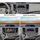 YOFUNG AC-TYSN01X-ST Installation Mounting Dash Kit for Toyota Sienna 2011-2014, Only Compatible with ATOTO IAH09D-Style Car Stereo