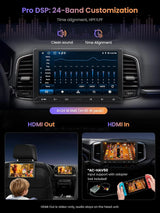 ATOTO A5LG211T 10.1" 2 Din Bluetooth Vehicle Radio with Wireless CarPlay & Android Auto, OBD2 Scanner, IPS Touchscreen, GPS Navigation, 24-Band EQ DSP, WiFi/BT/USB, 2G+32G, FM/AM