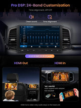ATOTOEXCEL A5L 10,1″ Android Doppel-DIN Autoradio mit DriveChat AI, Wireless CarPlay & Android Auto, Touchscreen Radio DSP 24-Band EQ, inkl. OBD Modul, GPS‑Tracking, HDMI Out, Schnellstart, RDS/FM