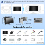 ATOTOZONE 7inch Android Double DIN Car Stereo & Backup Camera, Wireless CarPlay& Android Auto Touchscreen Head Unit, WiFi/Bluetooth/USB, 2G+32G,MirrorLink, 24B-EQ DSP, FM/AM/SWC,GPS Tracking &AI Chat