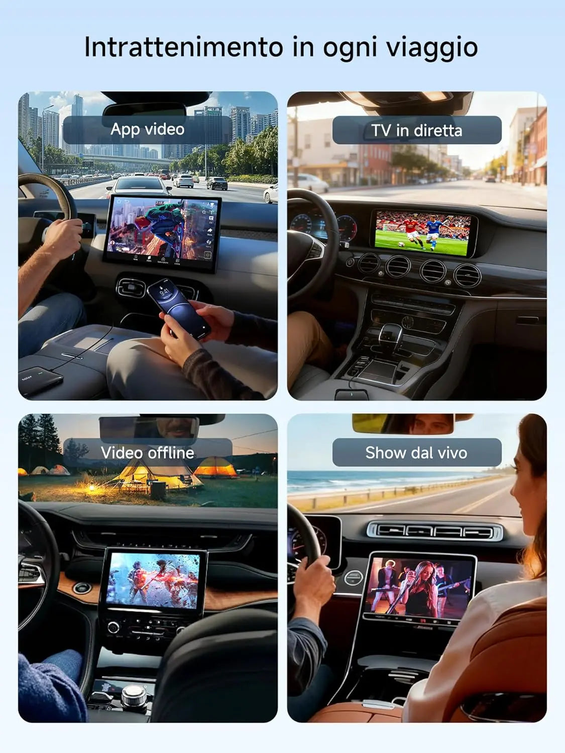 ATOTOSELECT CB4A Adattatore Wireless CarPlay, 2 GB + 16 GB Magic Box