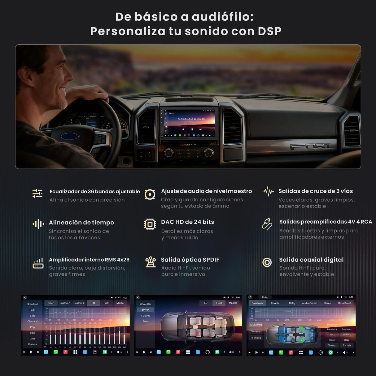 ATOTO X10DG2B7E Radio 2 DIN Android 7" QLED DAB, 8GB+128GB, CarPlay y Android Auto Inalámbricos, 4G LTE, Asistente de Voz AI, GPS, Micrófono Dual, Bluetooth, LRV, 36B-EQ, Entrada HDMI