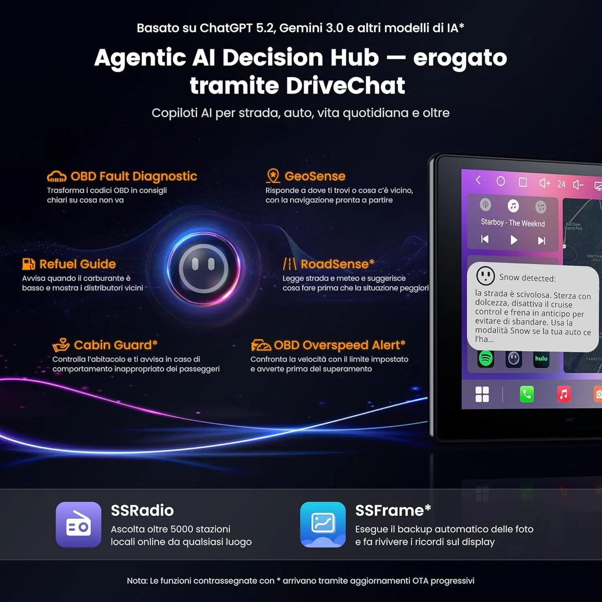 ATOTO S84G211P-S01 10,1 Pollici QLED Android Autoradio Doppio DIN, CarPlay e Android Auto wireless, 4G LTE, WiFi/USB-Tethering, Hi-Fi DSP con pre-uscita 4V, con telecamera per la retromarcia, 4G+64G