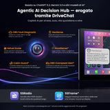 ATOTOEXCEL S8Gen4 10,1 pollici QLED Android Autoradio 2 DIN, CarPlay e Android Auto wireless, autoradio touchscreen 4G LTE, WiFi/USB-Tethering, Hi-Fi DSP, pre-out 4V, con telecamera posteriore, 4G+64G