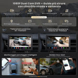 ATOTO X10DG211E Autoradio 2 DIN 10" QLED DAB, 8+128G, CarPlay Wireless, Android Auto Wireless, 4G LTE, Assistente Vocale AI, Tracciamento GPS, Doppio Microfono & Bluetooth, LRV, 36B-EQ, Ingresso HDMI