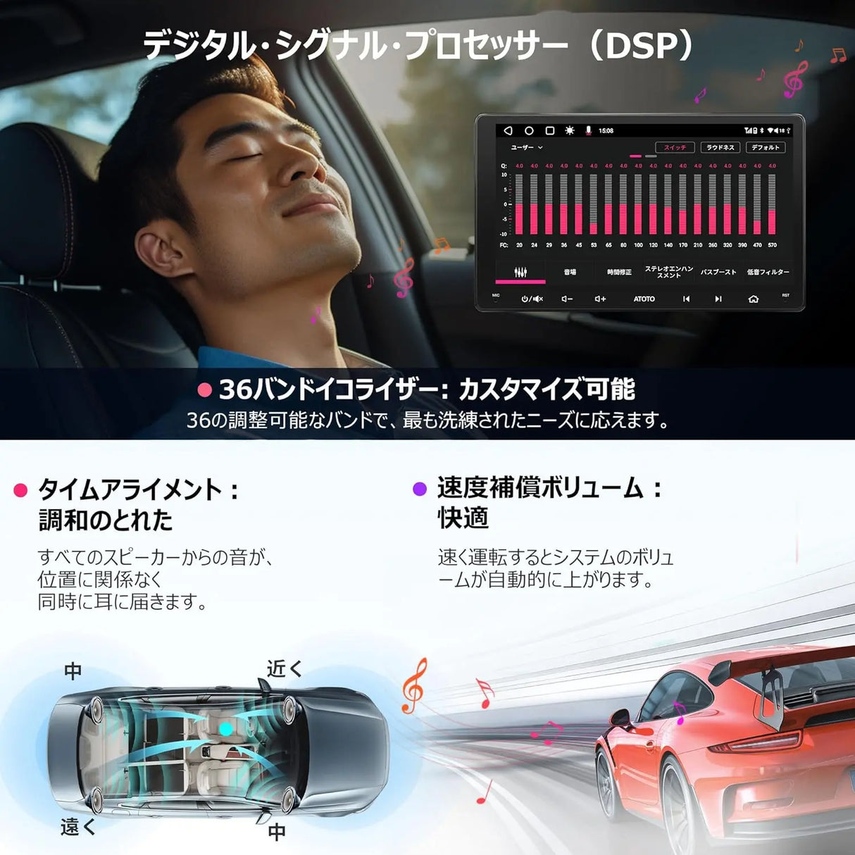 9インチ2DIN Android ディスプレイオーディオ カーナビ ワイヤレス