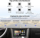 ATOTO S8OP07A4MS 2 DIN Autoradio für Opel Astra/Vivaro/Zafira/Combo, 7" Display mit kabellosem Carplay &amp; Android Auto, GPS-Navigation, eingebautem 4G, Dual Bluetooth und 32GB Speicher