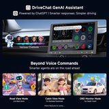 ATOTO A5LG110T 10.1" QLED Android Single & Double Din Car Stereo with Dash Cam, Wireless CarPlay & Android Auto Head Unit, WiFi/Bluetooth
