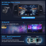 Autoradio Android Double DIN à écran HD laminé, caméra de recul, ATOTOEXCEL 8cœurs 2Go+32Go, CarPlay/Android Auto sans Fil & Bluetooth Double, GPS WiFi/BT/USB Tethering,A6C7PF