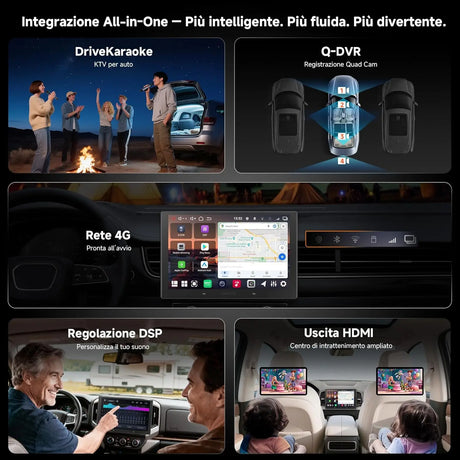 ATOTO V10G211OC 10" Android 2DIN Autoradio, 6GB+128GB, Bluetooth 5.4/Wi-Fi, CarPlay e Android Auto Senza Fili