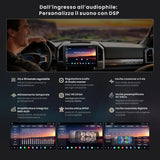 ATOTO X10DG211E Autoradio 2 DIN 10" QLED DAB, 8+128G, CarPlay Wireless, Android Auto Wireless, 4G LTE, Assistente Vocale AI, Tracciamento GPS, Doppio Microfono & Bluetooth, LRV, 36B-EQ, Ingresso HDMI