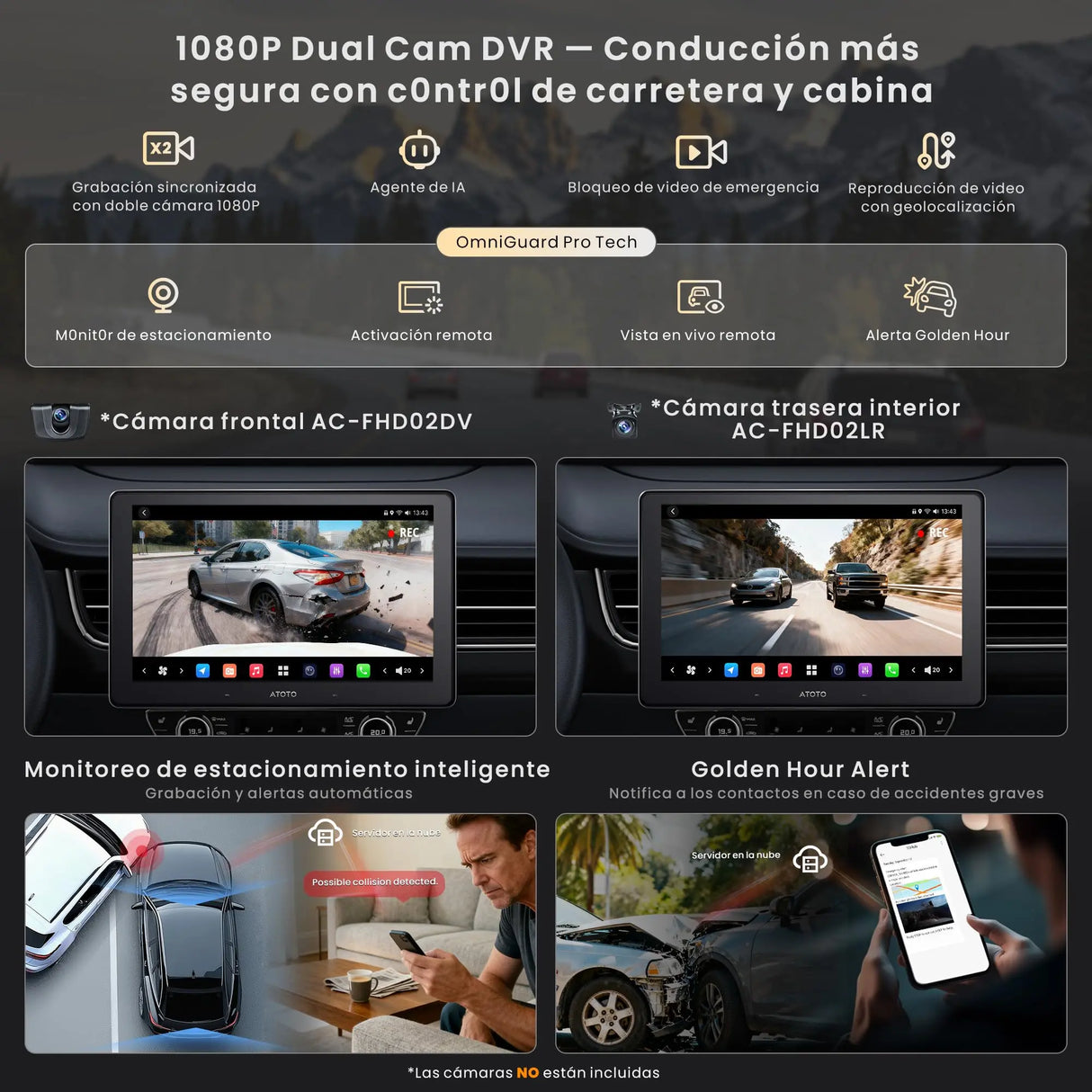ATOTOZONE X10DG209E 9" QLED Dab Radio 2 DIN Android, 8+128 G, Carplay inalámbrico y Android Auto, 4G LTE, Asistente de Voz AI, Seguimiento GPS, Micrófono Dual & BT, LRV, 36B-EQ,Entrada HDMI