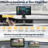 ATOTO P807PR Wireless CarPlay Screen for Car, 7 inch Portable Car Stereo with Android Auto, 1080P Dual Recording Cameras, Remote Control, WDR & Auto Dimmer, Support Up to 128G SD