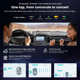 ATOTOZONE S8 Gen4 7" Android Double DIN Car Stereo with 4G LTE, Wireless CarPlay & Android Auto, QLED Touchscreen, DSP 4V Pre-Outs, Optical Out, HDMI in/Out, GPS Tracker, LED Sync Bar, S84G2D7PB