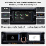 ATOTO S84G2D7PB 7" Autoradio Android 2 DIN con Pantalla Táctil, Iluminación Ambiental, Alerta de Colisión, Vigilancia de Aparcamiento, GPS Integrado, DSP Hi-Fi con Salida 4V
