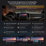 ATOTO X10DG2B7E Autoradio 2 DIN 7 Pouces, QLED, 8+128G, Microphone Double et Entrée Caméra, CarPlay & Android Auto sans fil, 4G LTE, Assistant vocal IA, Suivi GPS, DAB, Bluetooth, LRV, Entrée HDMI