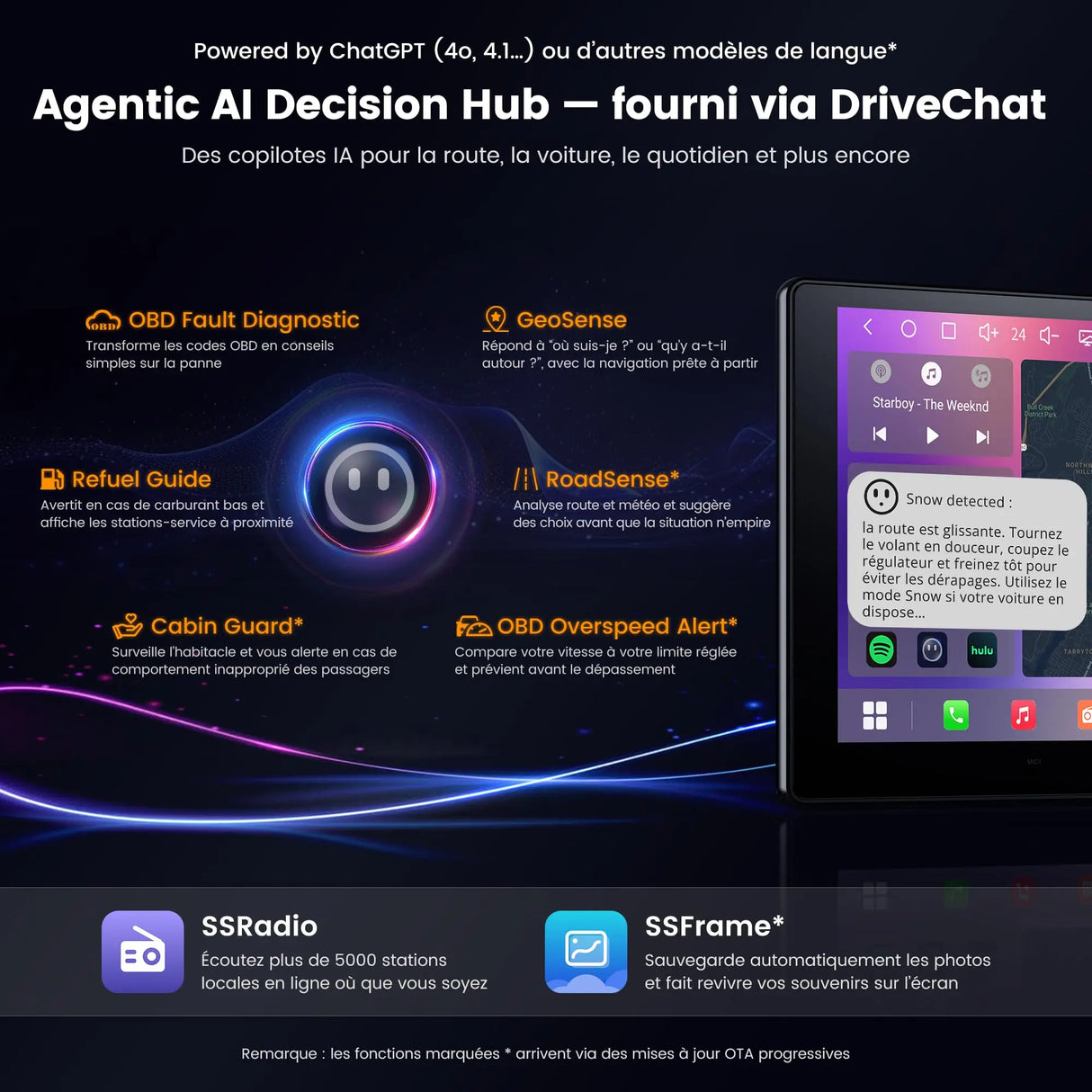 ATOTO A7G209PKL Autoradio Android 2 DIN 9", 4GB+64GB, CarPlay & Android Auto sans Fil, Wi-Fi/Bluetooth/USB, DSP Hi-Fi avec Sorties 4V, Chat IA & Suivi GPS