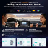 ATOTO S84G2D7PB 7 Zoll Doppel-DIN Android Autoradio mit Ambientebeleuchtung, KI-Fahrassistent DriveChat, Notfall-Unfallerkennung, Parkschutz, GPS-Ortung, Hi-Fi DSP 4V Pre-Out