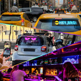 ATOTO CI-VIALD19 Programmable LED Car Sign - 19.4" Voice & App Controlled Scrolling Text Display with Custom RGB Animations for Vehicles, Stores & Hotels (USB 5V Powered, Flexible Mount)