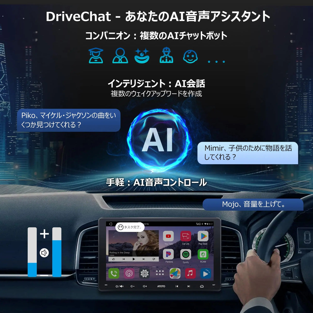 9インチ2DIN Android ディスプレイオーディオ カーナビ ワイヤレス 9インチ2DIN Android ディスプレイオーディオ カーナビ ワイヤレス