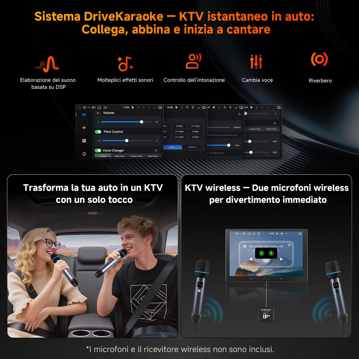 ATOTO V10G211OC 10" Android 2DIN Autoradio, 6GB+128GB, Bluetooth 5.4/Wi-Fi, CarPlay e Android Auto Senza Fili