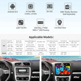 ATOTO A6 9 Zoll Android Doppel-DIN Autoradio Kompatibel mit Skoda, VW Volkswagen Golf Jetta, CarPlay und Android Auto, Dual-Bluetooth, WiFi/BT/USB-Tethering-Internet, HD-LRV, 2GB + 32GB, A6VW09PF