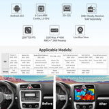 ATOTO A6 9 Zoll Android Doppel-DIN Autoradio Kompatibel mit Skoda, VW Volkswagen Golf Jetta, CarPlay und Android Auto, Dual-Bluetooth, WiFi/BT/USB-Tethering-Internet, HD-LRV, 2GB + 32GB, A6VW09PF