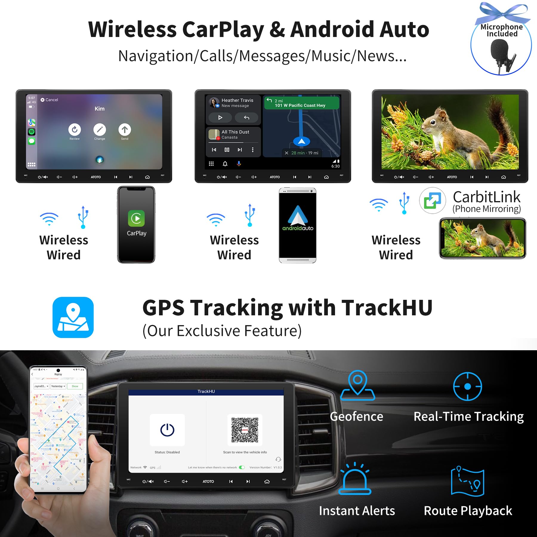 ATOTO S8MS 2DIN 内蔵4GLTE 8-Core 4G+ Amazon.com: ATOTO S8 8-core 9 inch QLED Double Din Android