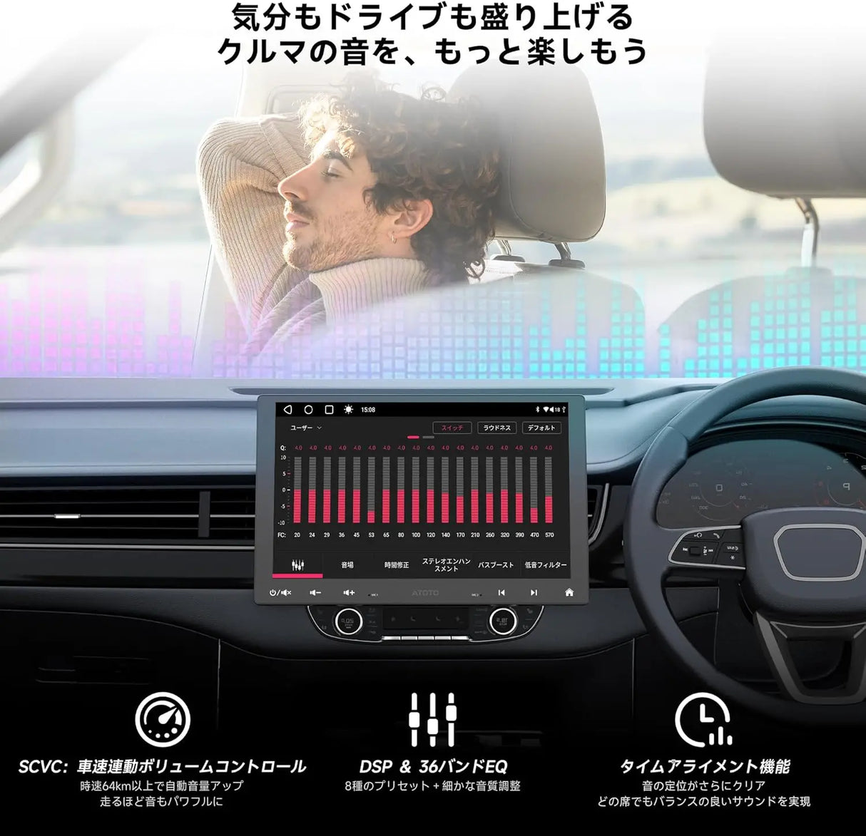 ATOTO A6PF 10.1型QLED ディスプレイオーディオ｜1Din/2Din対応