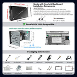 ATOTOEXCEL A6PF Android Autoradio 2 DIN, 7 Pollici Dab+ Radio, Wireless CarPlay e Senza Fili Android Auto, Tethering de WiFi/BT/USB, Doppio Bluetooth, GPS Navigatore Auto, 2G+32G, A6G2C7PF