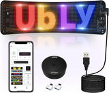 ATOTO CI-VIALD13 Programmable LED Sign – 13.7" x 4" Scrolling Advertising Display, AI Voice Control, Bluetooth App Control, Custom Text & Animation