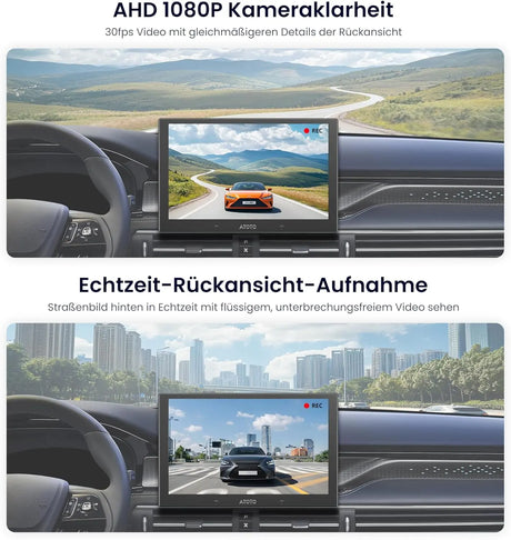 ATOTO AC-HN9RRV3 Rückfahrkamera AHD 1080p, 134° Weitwinkel, Starlight-Nachtsicht, IP67, G-Sensor, Parkmodus, Loopaufnahme, V10 Serie