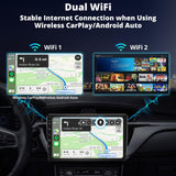 ATOTO CB4A-N-BK1 Portable CarPlay Screen - Android OS, 720P Rear Cam, OBD2, GPS, IPS Display