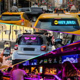 ATOTO CI-VIALD19 19.4" x 4.3" Programmable LED Car Sign – Flexible USB 5V Display, AI Voice & App Control, Custom Text & Animation, Scrolling Digital Sign for Car Window